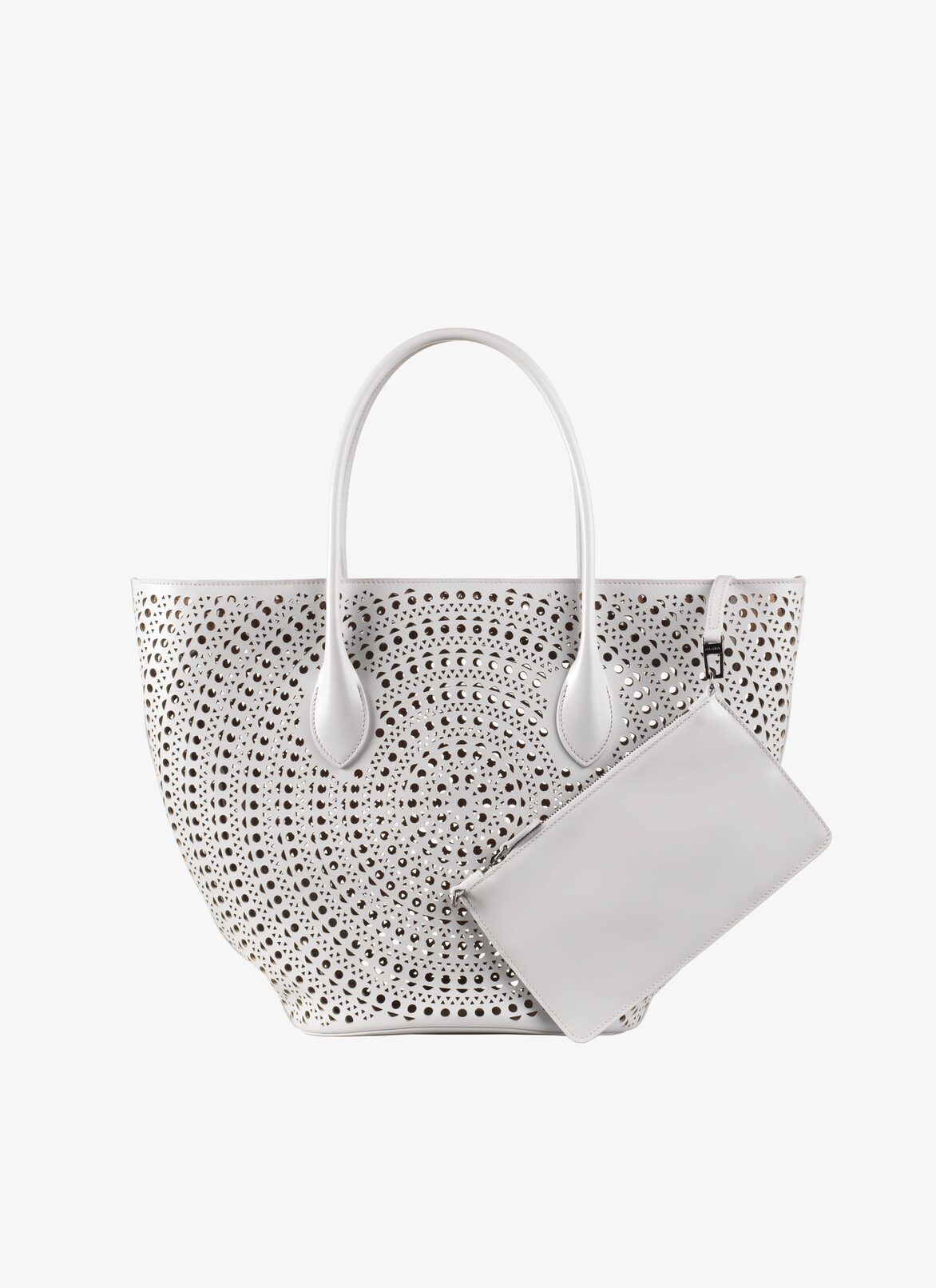 Latifa 20 Handbag ALAÏA LIGHT GRAY LATIFA 20 HANDBAG
